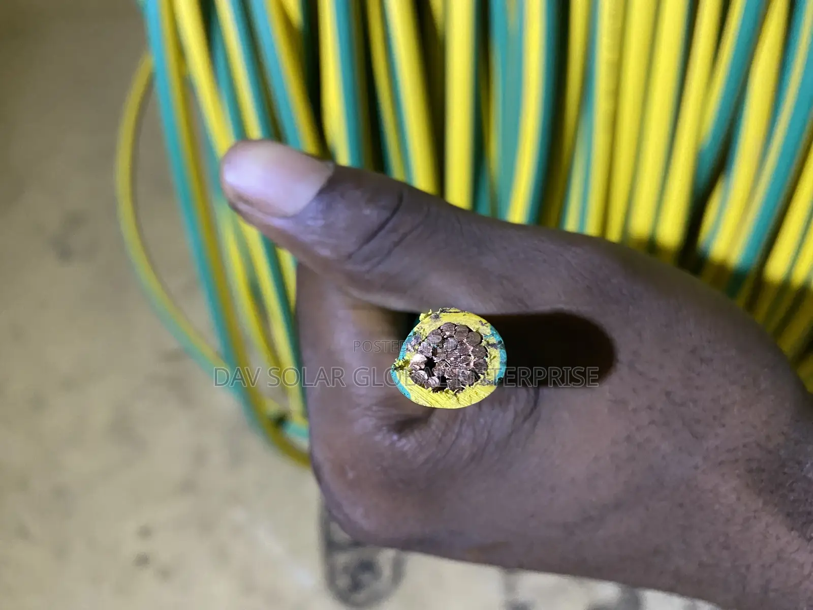 50mm Green and Yellow Cable