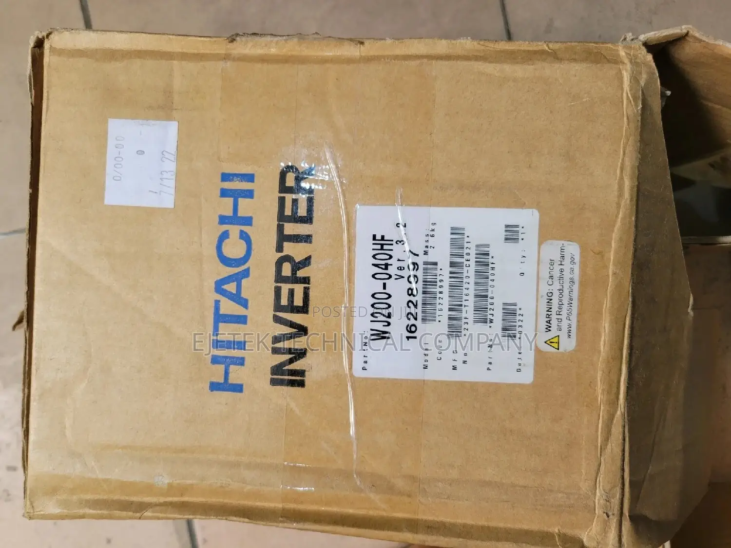 Hitachi 4kw/5hp VFD Inverter 3ph