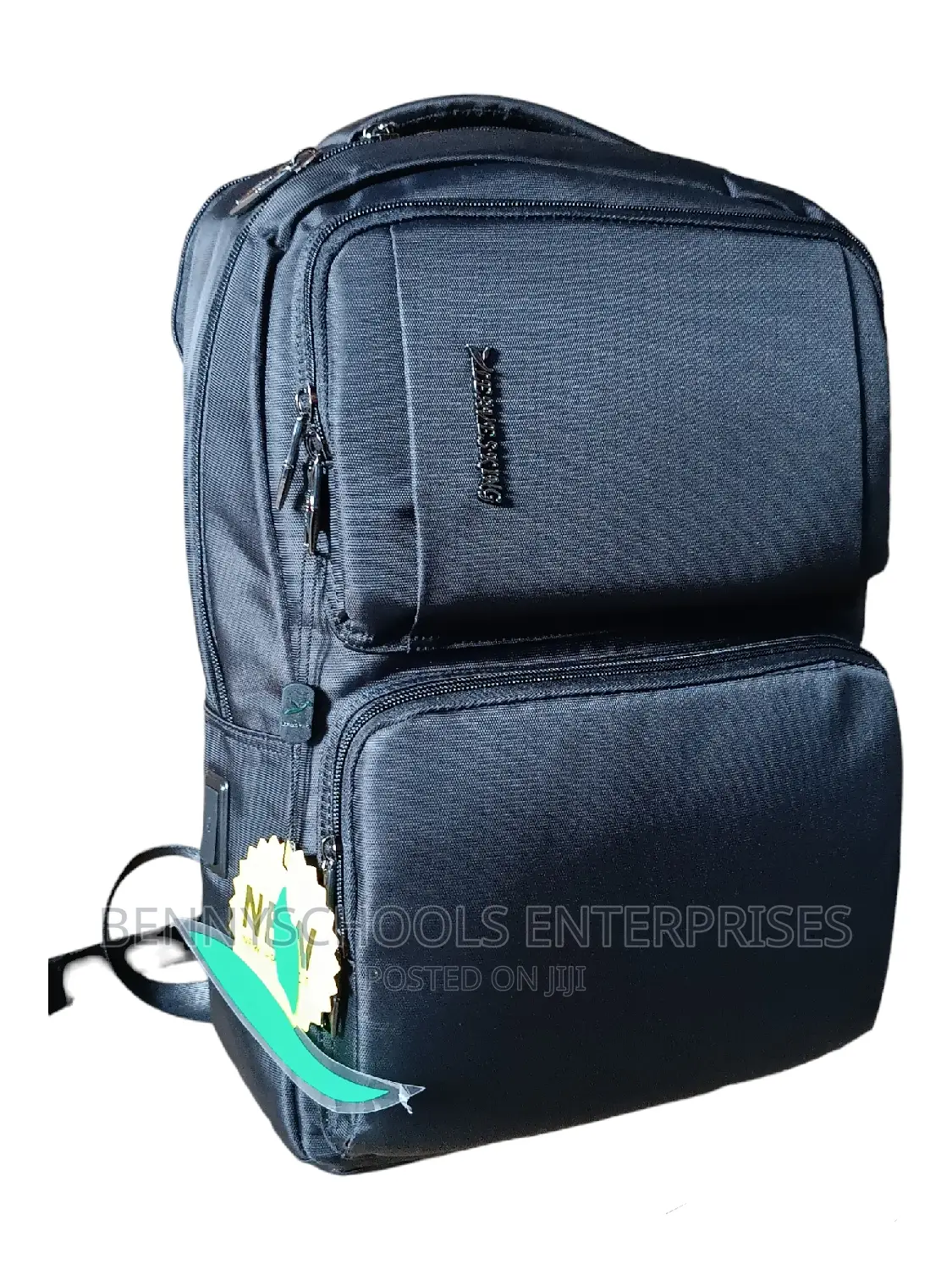 Black Leaves King Executive Backpack With Usb
