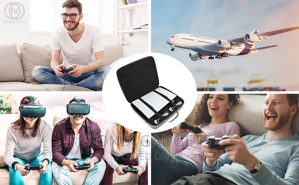 Carrying Case for PS5 Slim Gaming Console Accessories