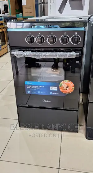 Brand New Midea 50cm All Gas 4 Burners Oven Blue Flame