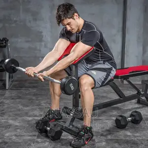 Fixed Olympic Zig Zag Rubber Barbell 15kg