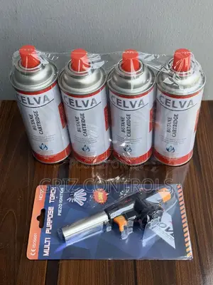 Celva Multi Purpose Gas Torch and 4pcs Butane Cartridge