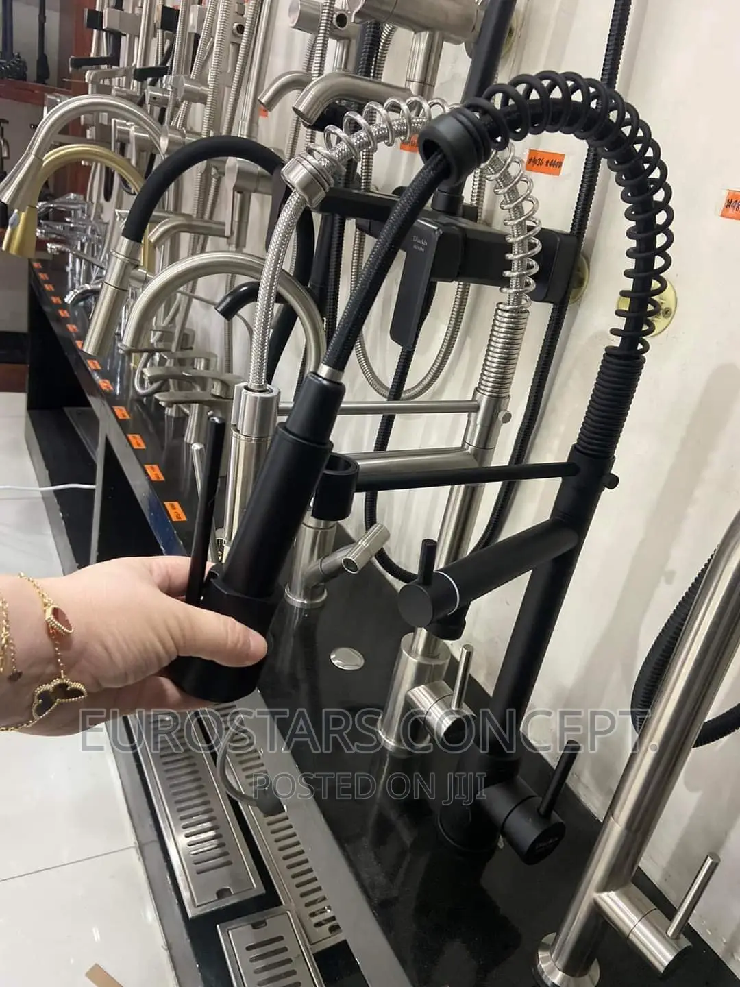 Black Kitchen Sink Mixer Tap
