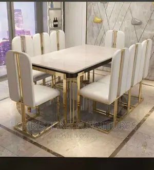 Quality Marble Top Dining Table Set