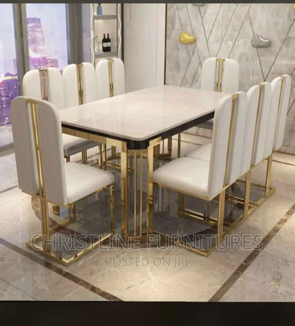 Quality Marble Top Dining Table Set