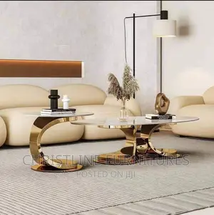 Quality Marble Top Center Table Set