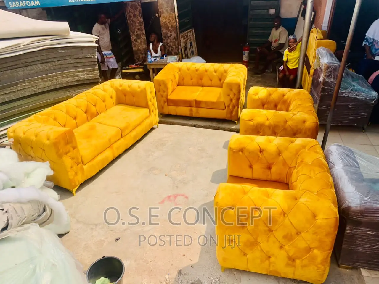 Exquisite Gold Chesterfield