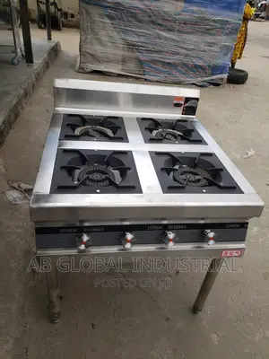 Four (4) Burner Industrial Cooker Without Oven
