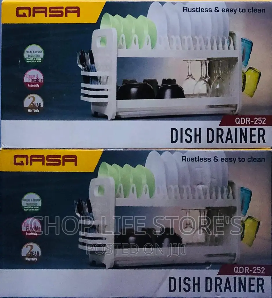 2 Layer Qasa Dish Rack / Drainer in Lagos Island (Eko) Kitchenware & Cookware, Chop Life Store