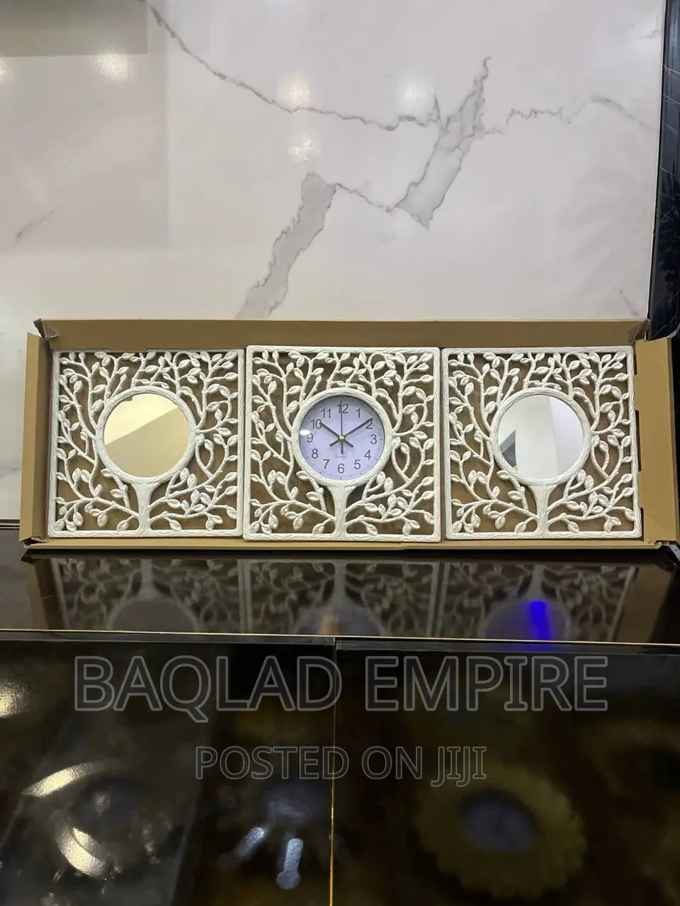 3 in 1 Luxury Design Wall Clock (White)