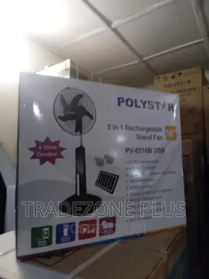 New Rechargeable 16 Inch Polystar Standing Fan-Pv8516b