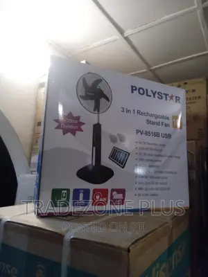 Brand New Pv8516b 16'' Polystar Standing Fan- Rechargeable