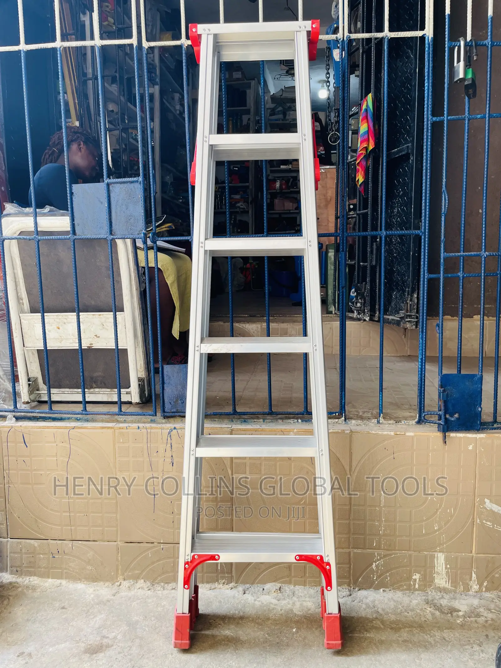 6 Step Both Side Aluminum Ladder