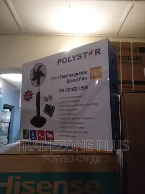 Brand New 16''rechargeable Standing Fan Pv8516b-Polystar
