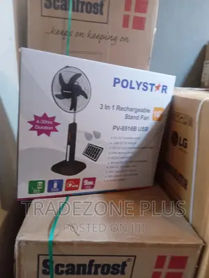 Original Polystar 16'' Rechargeable Standing Fan-Pv8516b