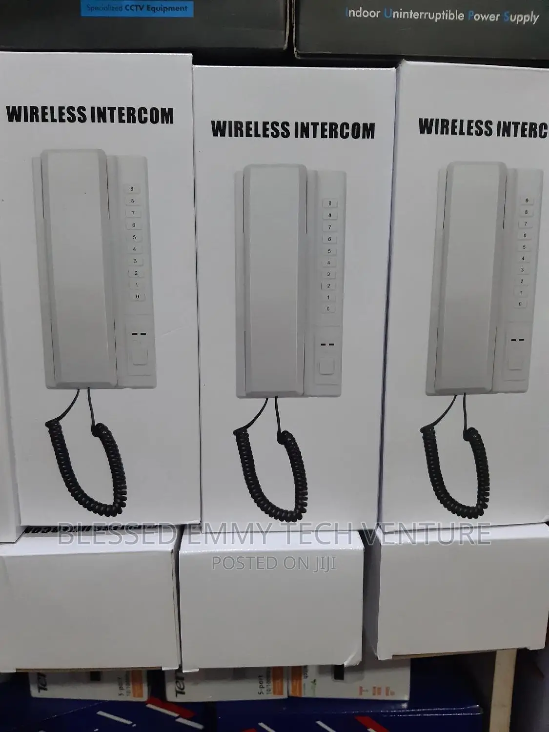 Rechargeable Wireless Intercom, White