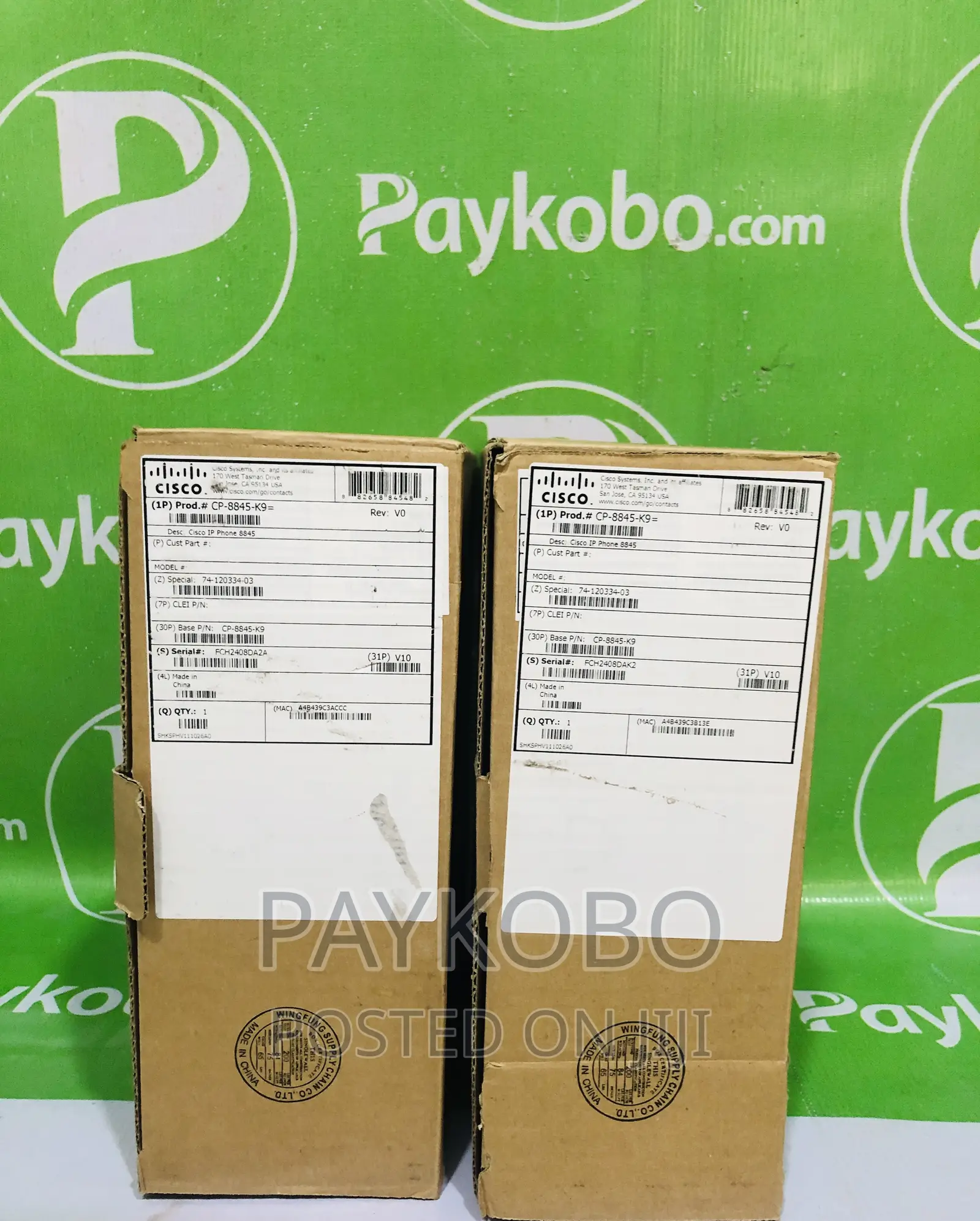 Cisco Cp-8845- 5 Line Ip Video Phone