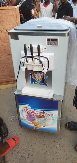 Standing Stainless Ice Cream Machine