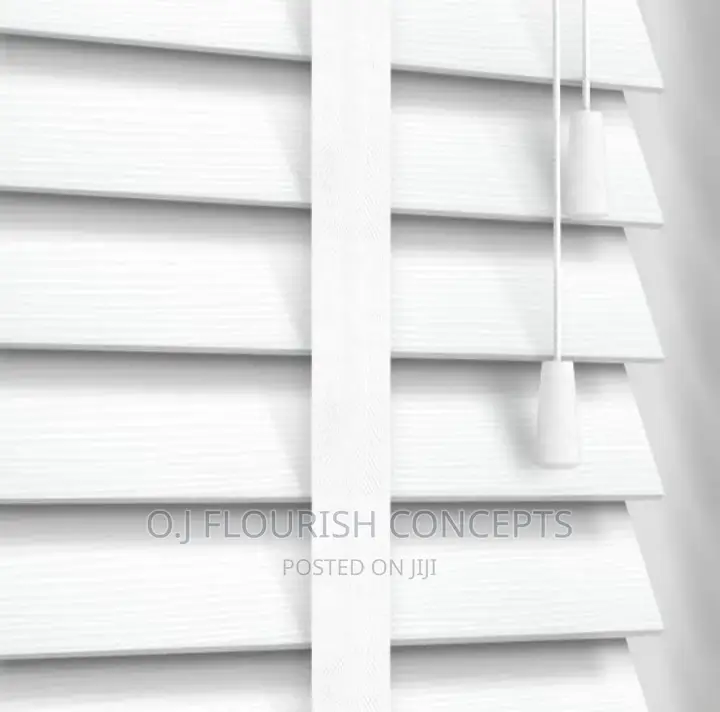 Desirable White Wooden Window Blinds