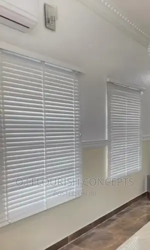 Desirable White Wooden Window Blinds