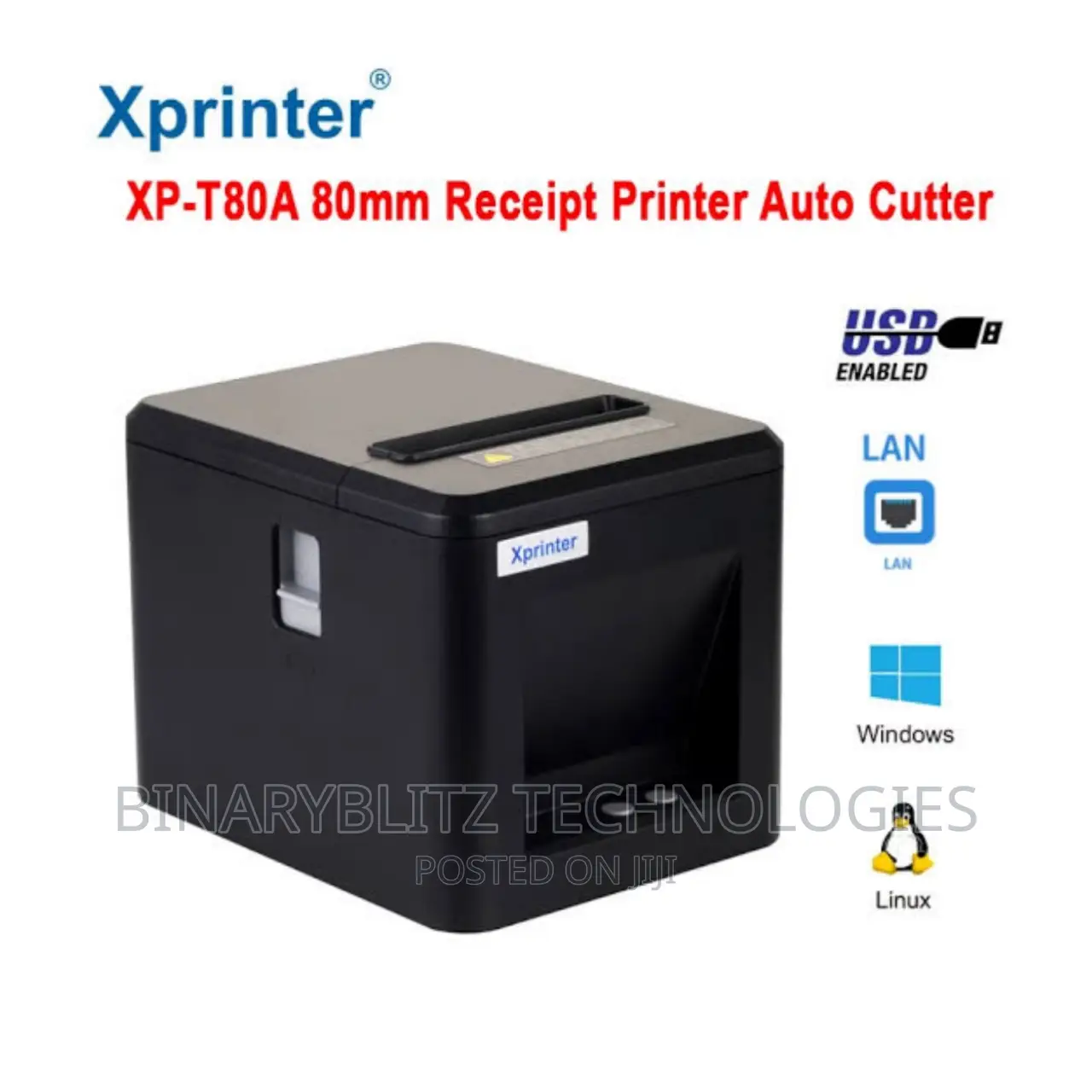 80mm Ethernet Xprinter - USB + LAN