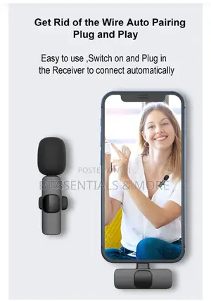 Portable, Plug Play Dual Wireless Microphone