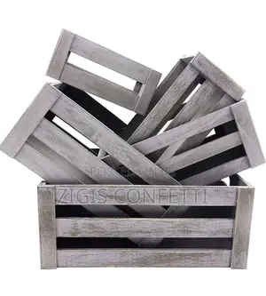 Set of 5 Rustic Storage Containers - For Various Needs
