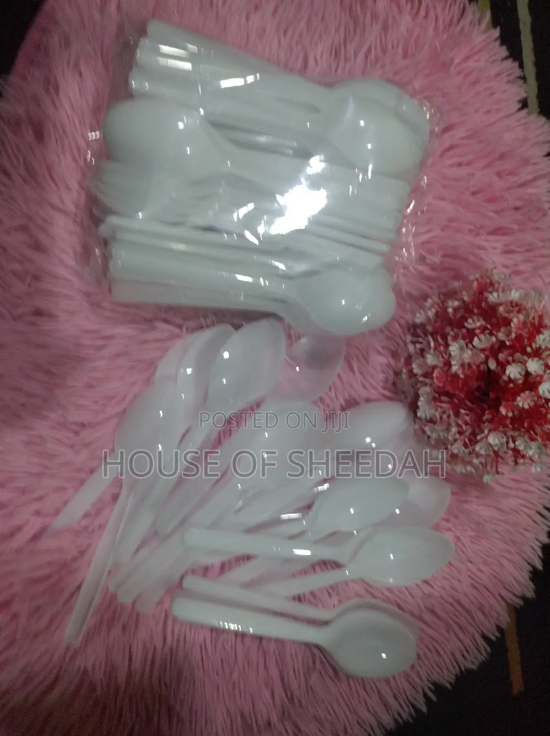 Disposable Plastic Spoon - 100pcs