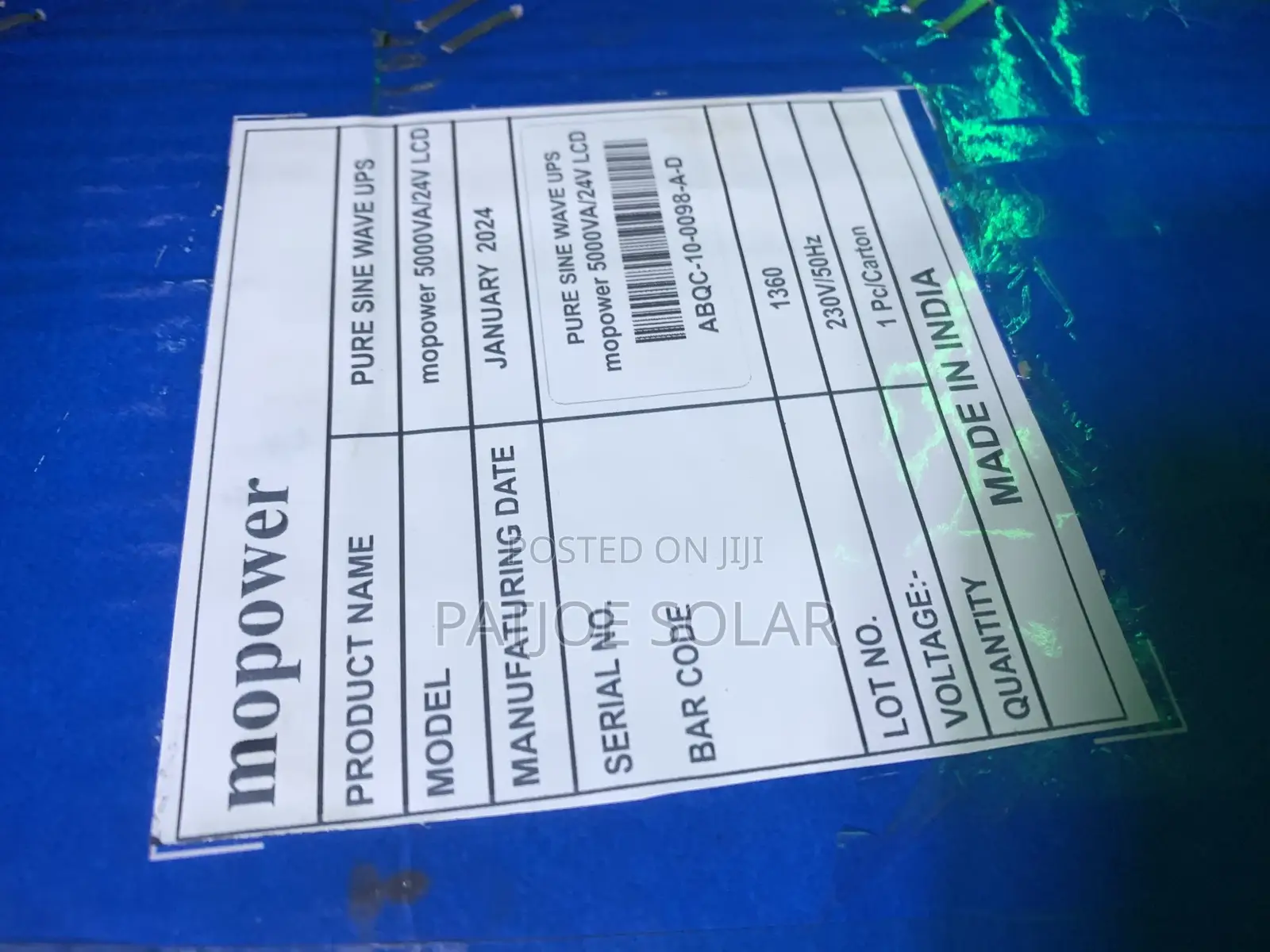 5kva Mopower Inverter 24v