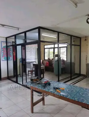 Black Framed Aluminium Partition