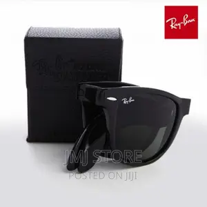 Ray Ban Foldable Wayfarer - Black