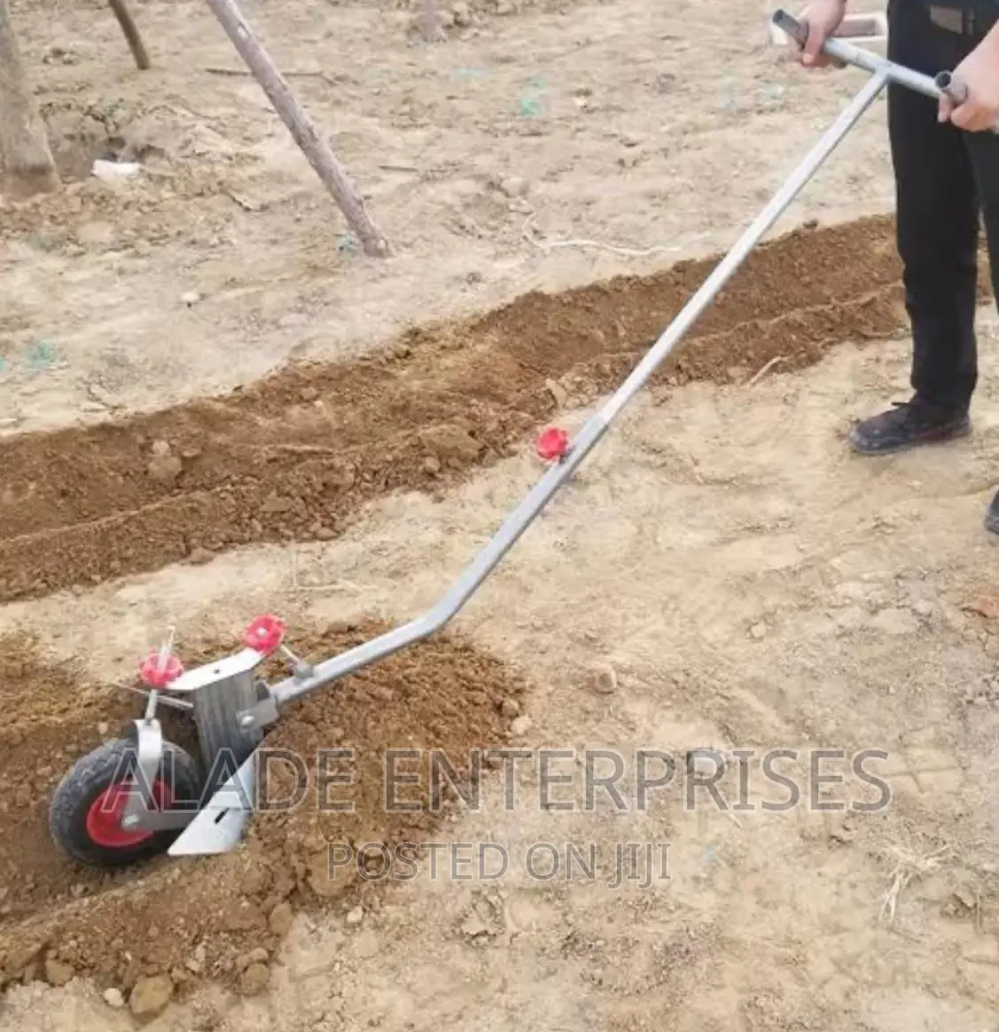 Manual Ridger Pull Plow Micro Tiller Plow Furrow Opening
