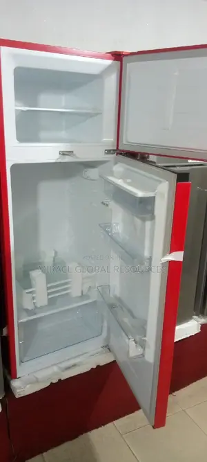 Hisense Refrigerator Double Door Red With Water Dispenser