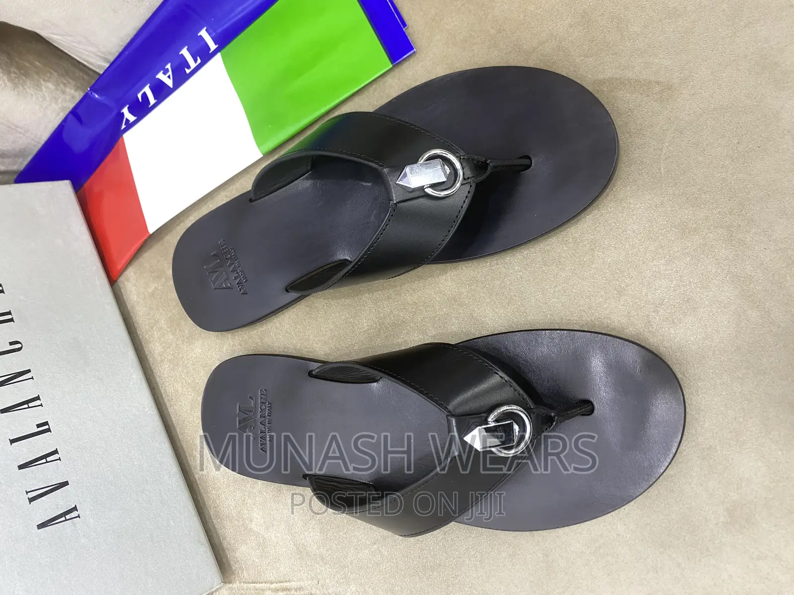 Italian Leather AVL Slipers