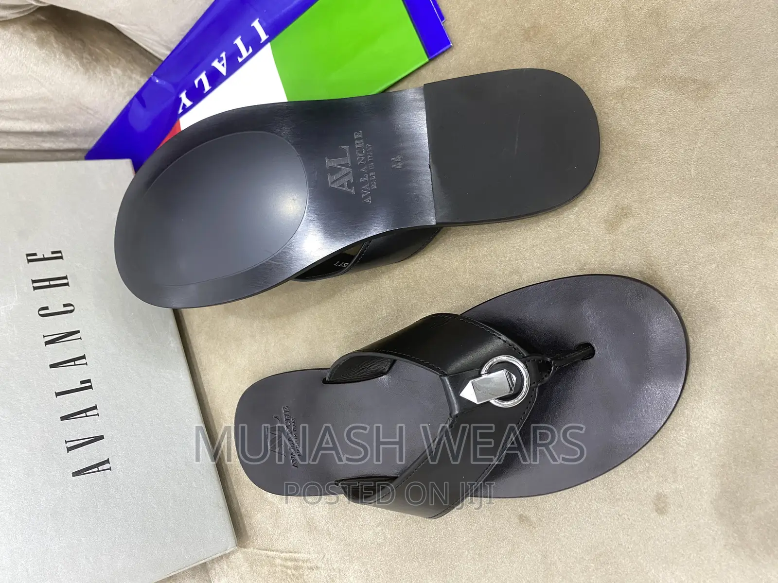 Italian Leather AVL Slipers