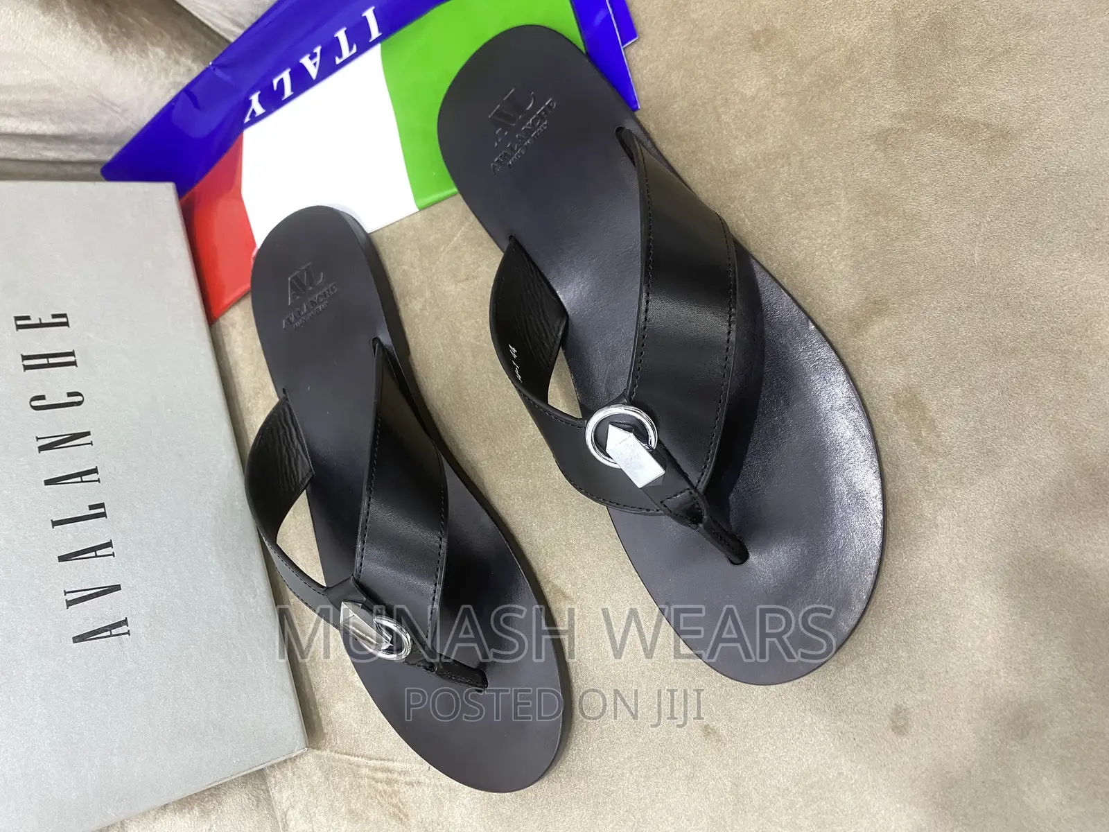 Italian Leather AVL Slipers