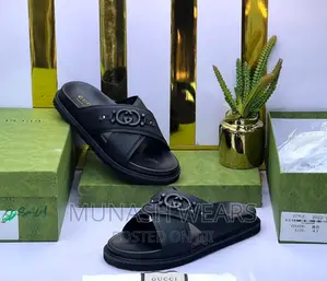Gucci Leather Slipers X Sandal