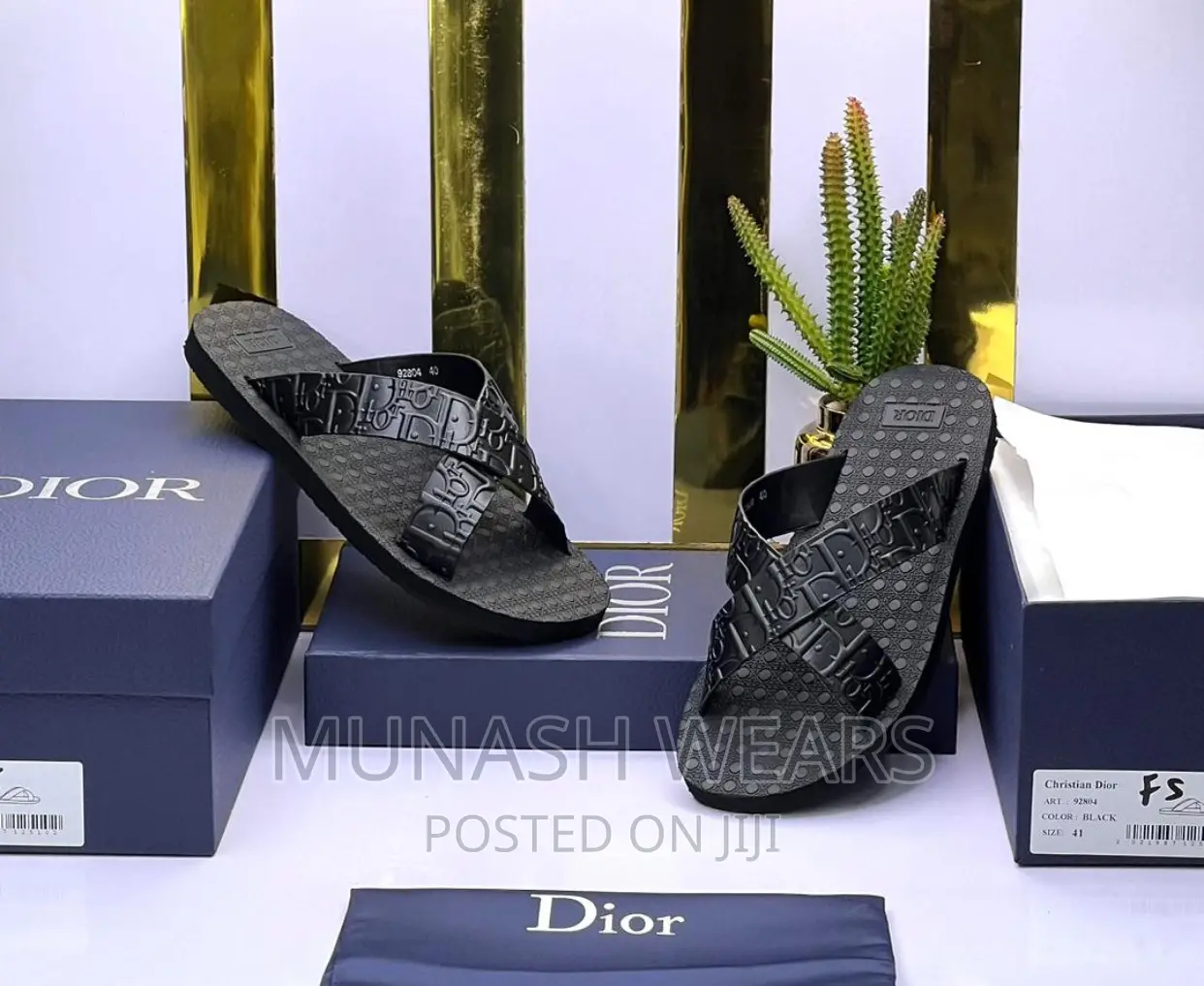 Dior Leather Slipers