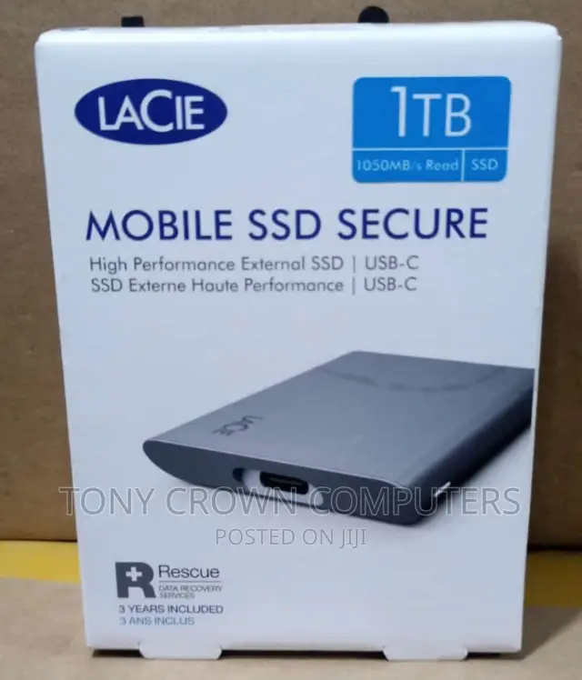 1tb Lacie SSD External Storage Device