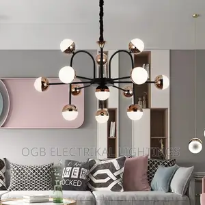 Spider Glass Chandelier