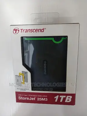 1tb Transcend External Portable Storage Hard Drive