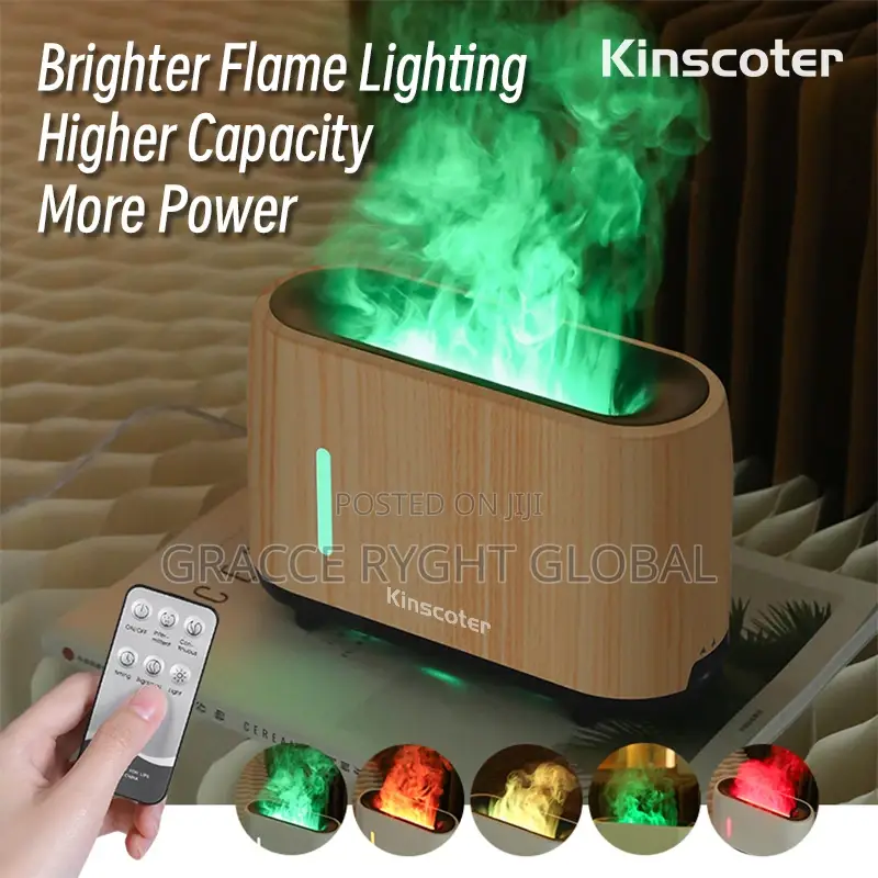 3d Flame Humidifier/ Aroma Diffuser