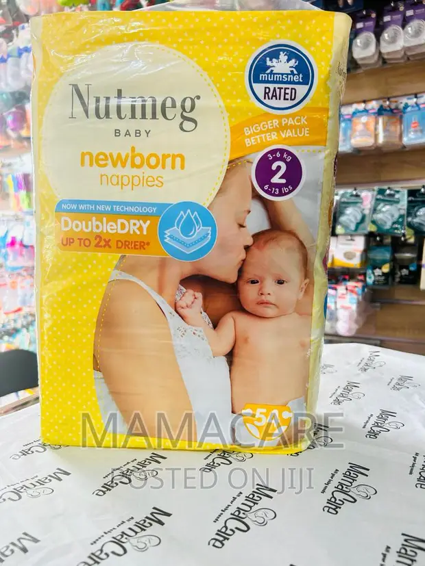 Nutmeg Newborn Nappies Size 54 Nappies in Kosofe Care