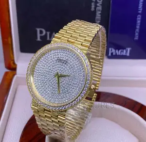 Piaget Ice Head Gold Chain Watch