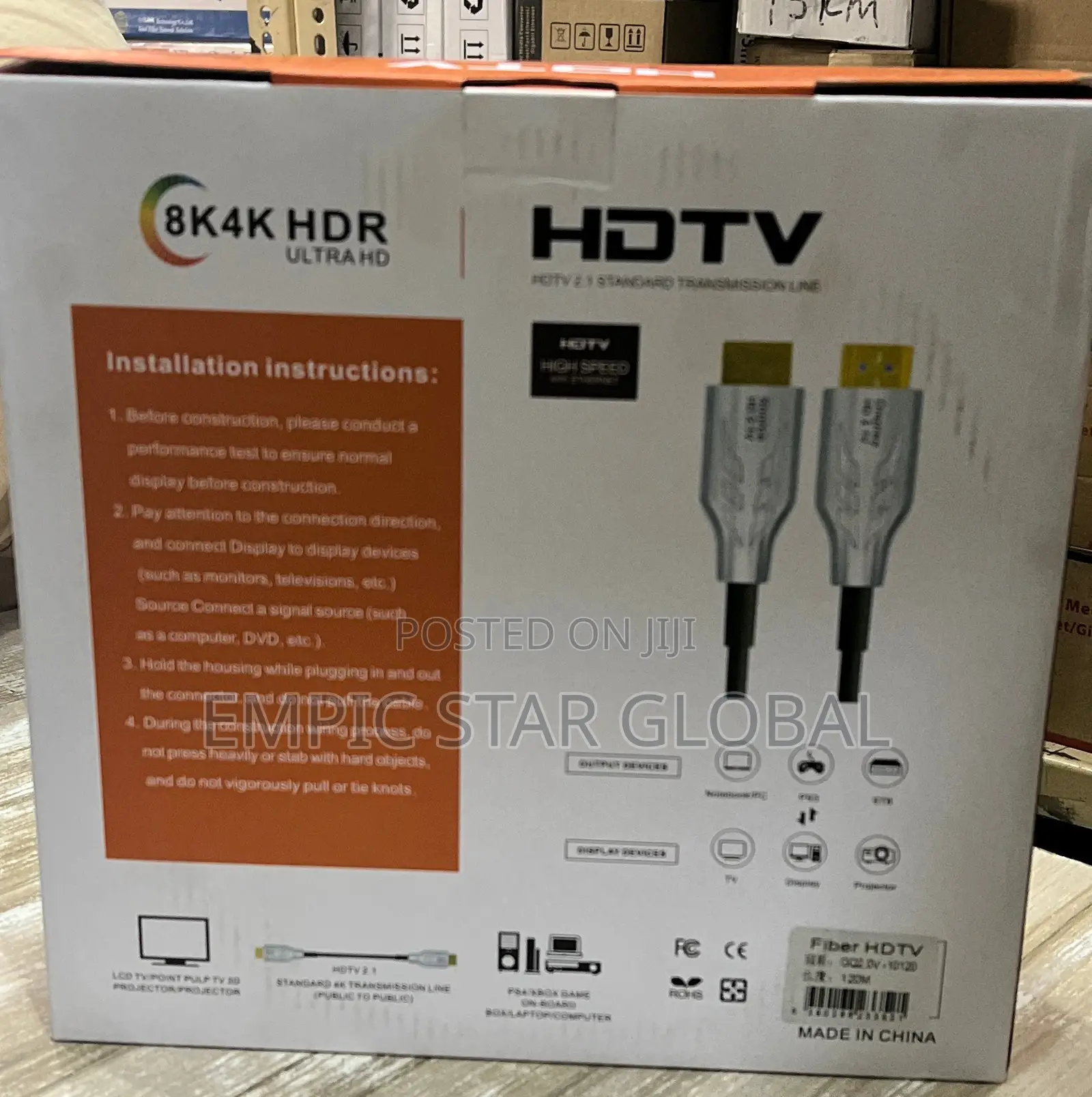  Fiber Optic Hdmi Cable 120m