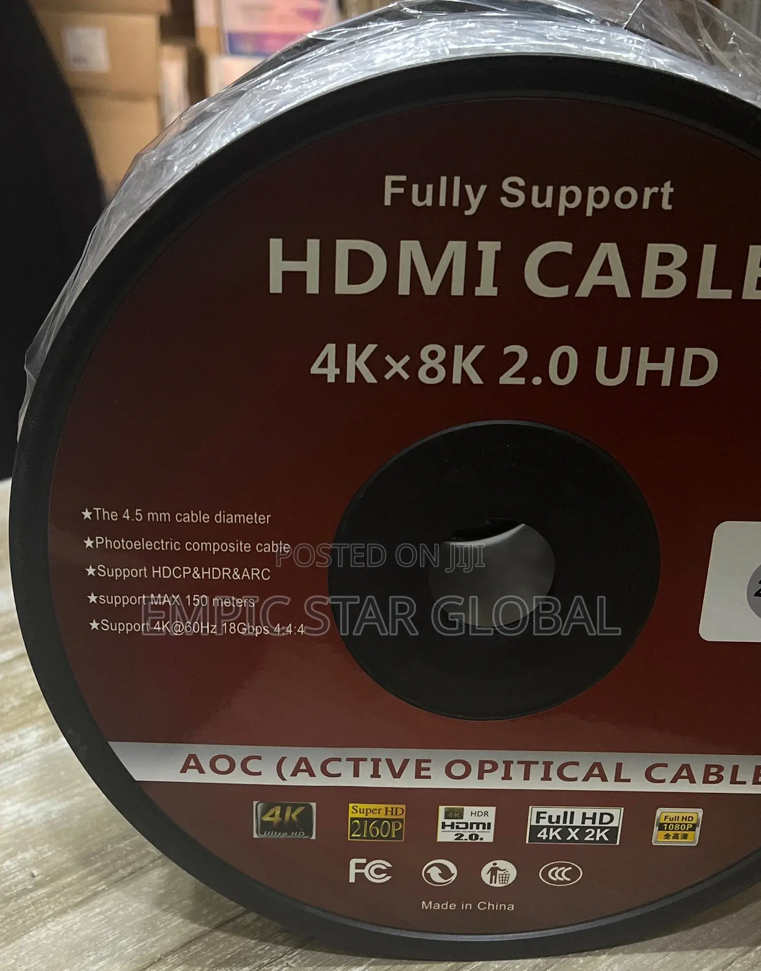 150m Optics Fiber Hdmi Cable 