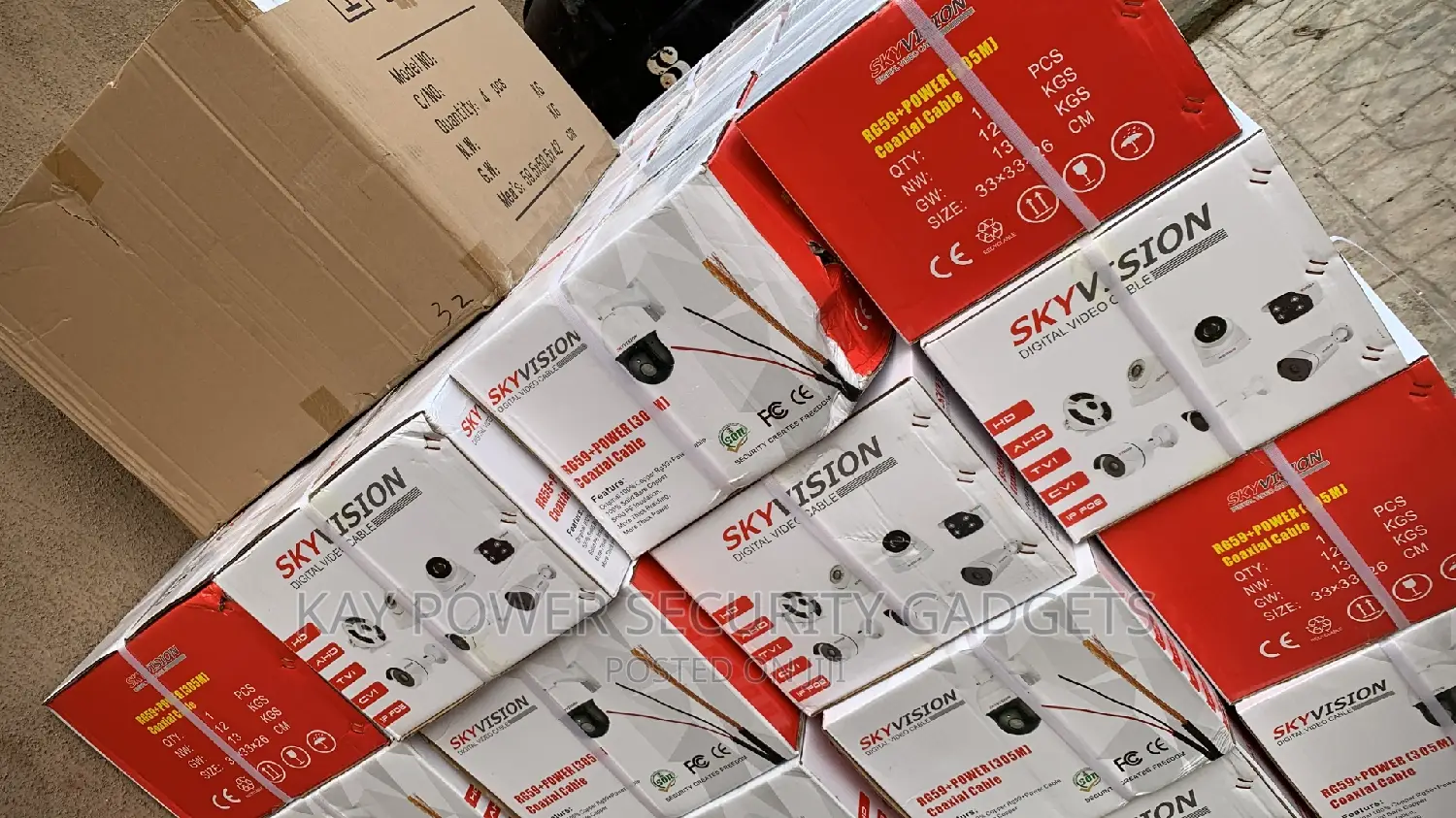 Rg59+ Power Coaxial Cable (305m)