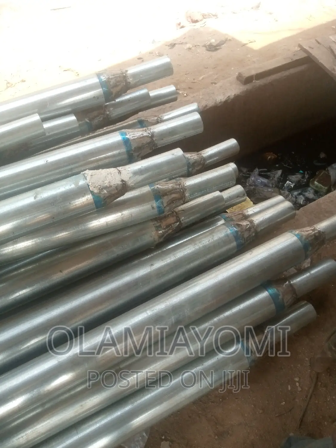 Solar Pole With Foundation Iron Rod