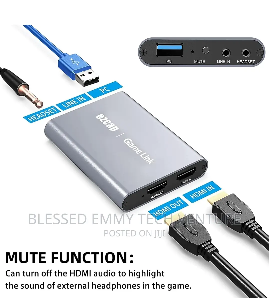 Ezcap HDMI Capture Card, Game and Live Streaming